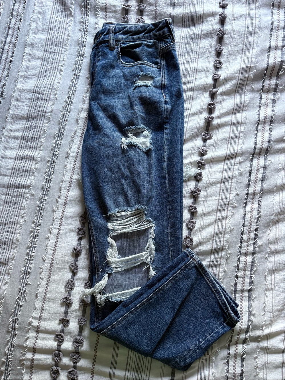 American Eagle Ripped Mom Jeans